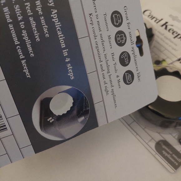 4 New In PACKAGE Cord KEEPERS Small Appliances Organizers (A) - Picture 3 of 3